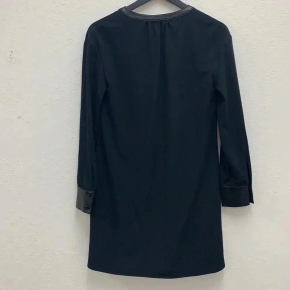 Theory Black Popover Combo Dress NWT Size 0 - Picture 6 of 7